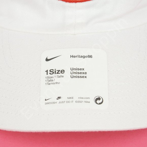 Nike Heritage86 Georgia Bulldogs Football 6 Panel Adjustable Hat in White - Picture 7 of 12